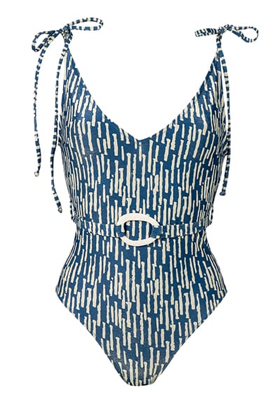 Blue Bamboo One piece - Shani Shemer Swimwear