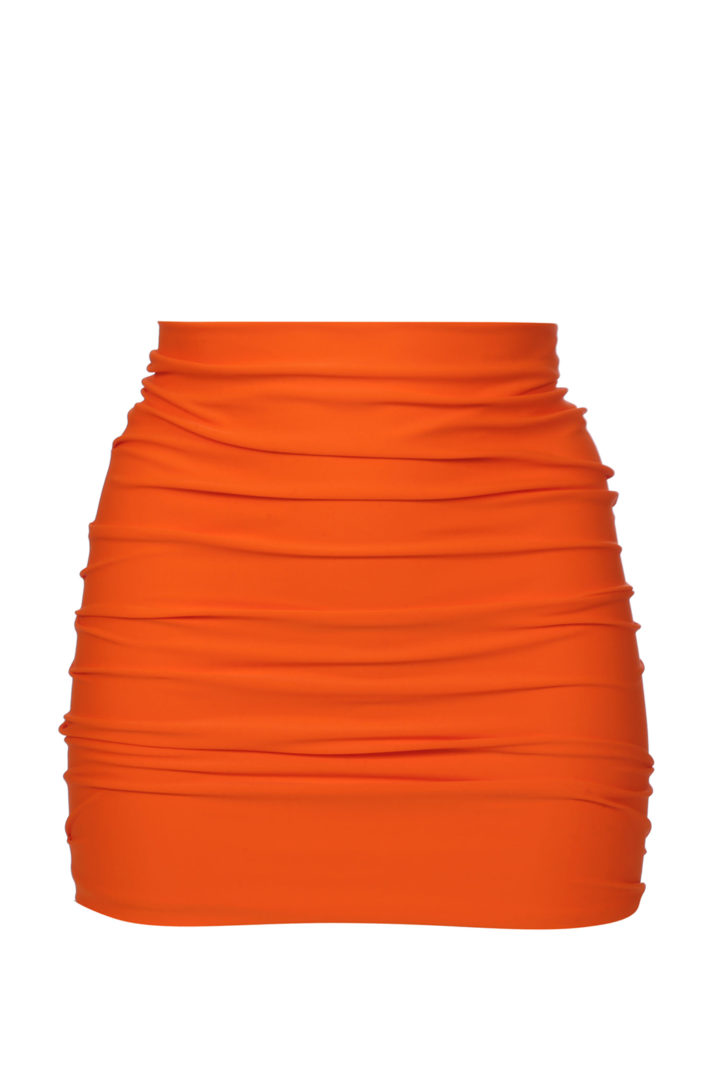 Alison Lycra Skirt Bright Orange - Shani Shemer Swimwear