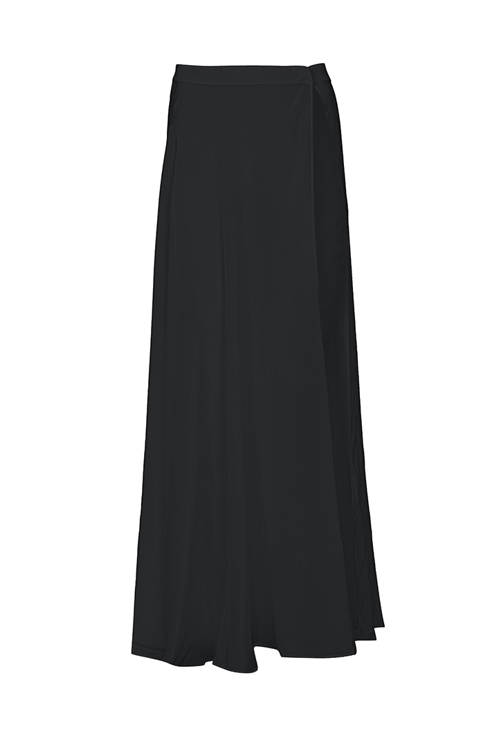 Alaia Long Slit Skirt Black - Shani Shemer Swimwear