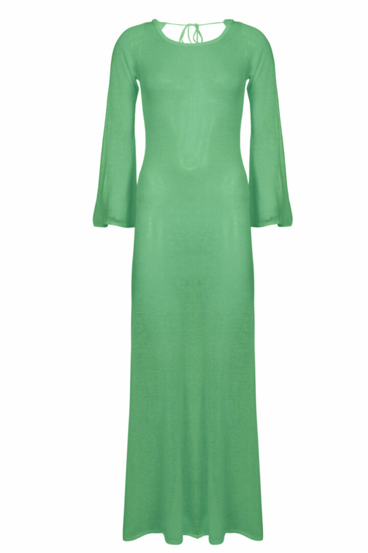 Amanda Knit Maxi Dress Green Grass - Shani Shemer Swimwear